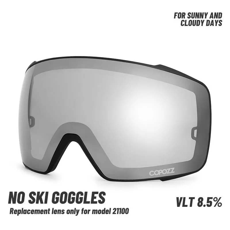 21100 Ski Goggles Magnetic Replacement Lenses Non-polarized