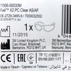 3M Protective Fuel X2 PC Safety Glasses 71506-00000M-1