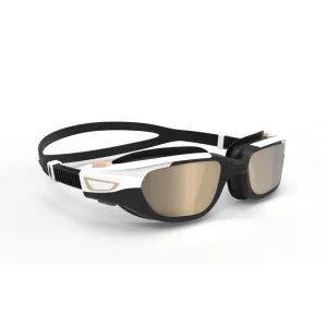 500 SPIRIT Swimming Goggles, Size L - Black, Grey, Mirror Lenses