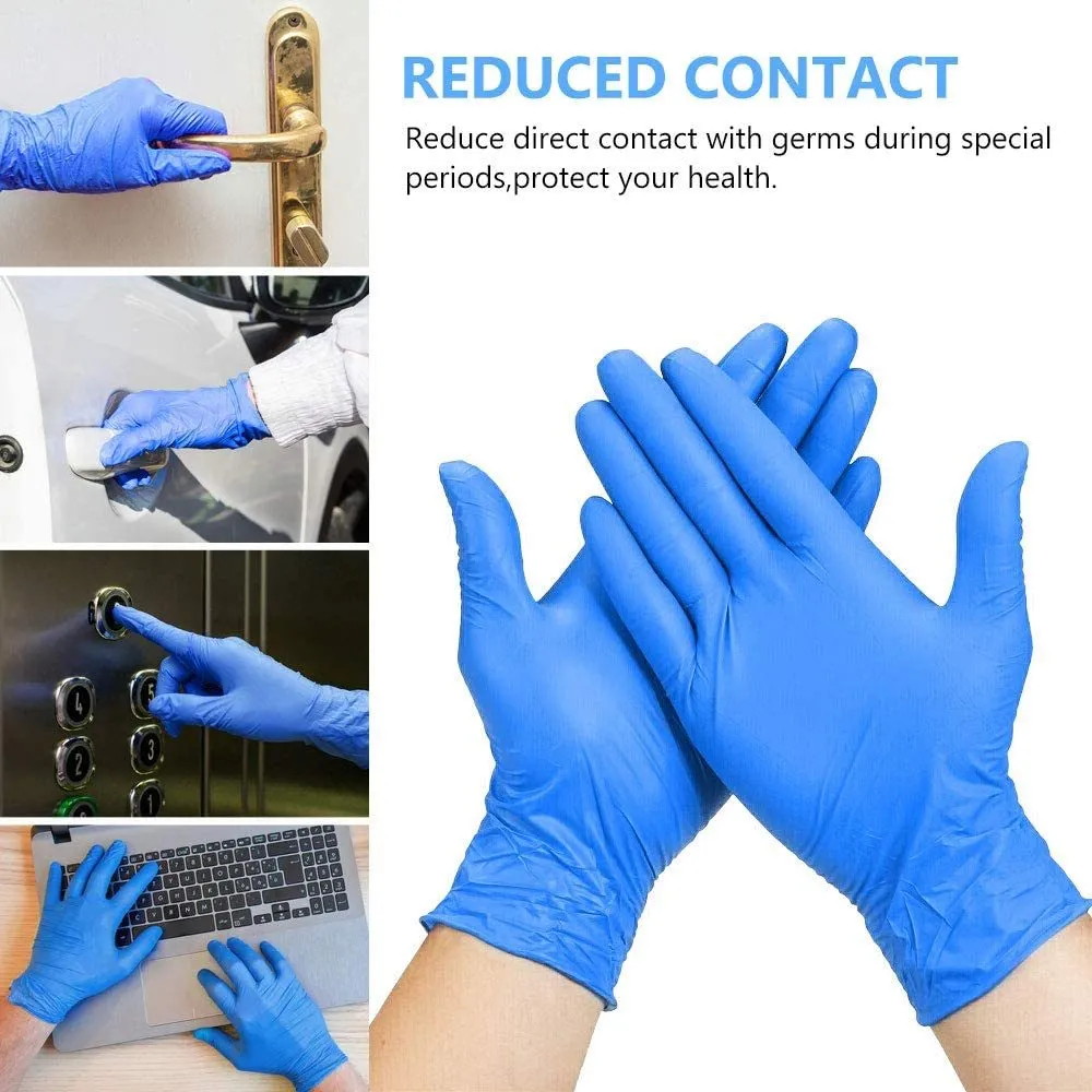 ADVANCE Blue Vinyl Gloves - Powder Free (4 Mil), 1,000 Gloves