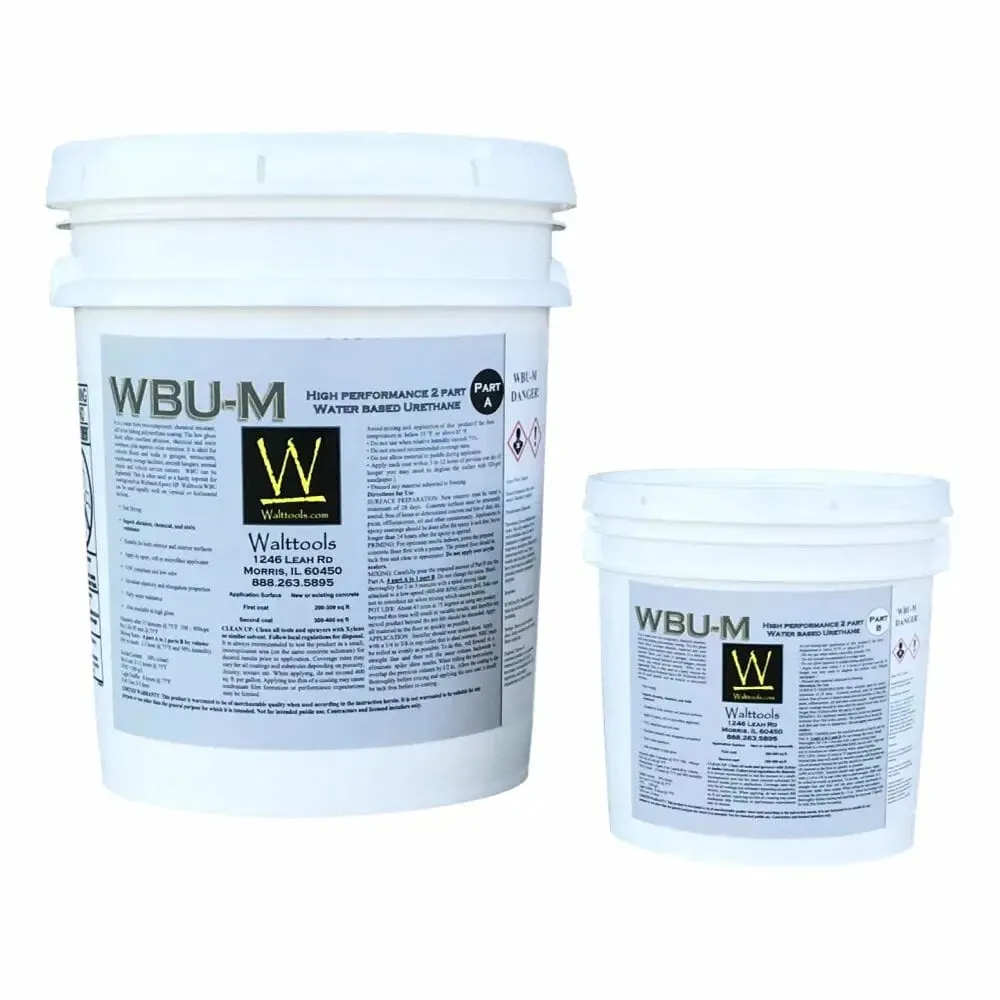 Concrete Coating- Water Based Polyurethane - WBU-M (Matte)