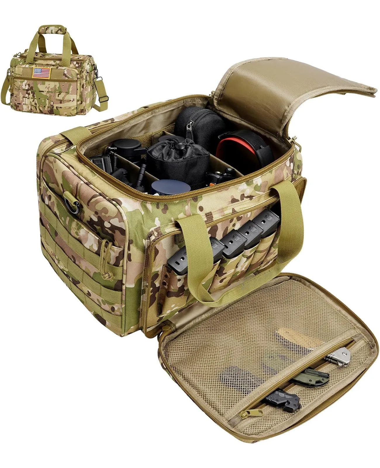 CVLIFE 14.57x9.25x10.24 Inches Pistol Shooting Range Duffle Bag