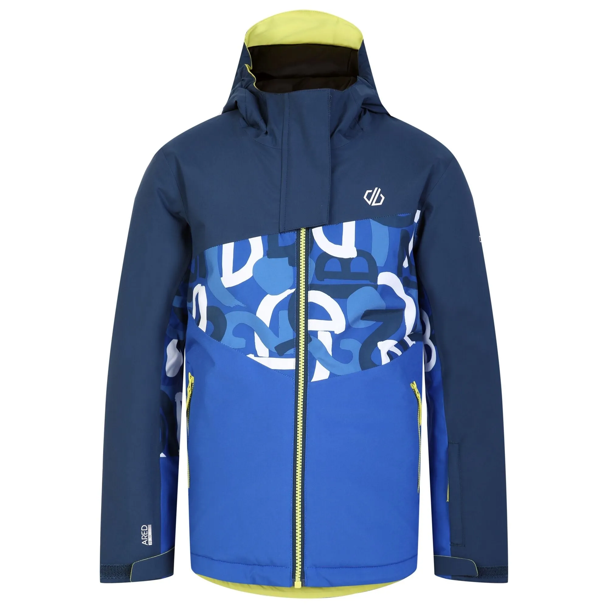 Dare2B Kids' Humour II Ski Jacket | Blue Graffiti Print