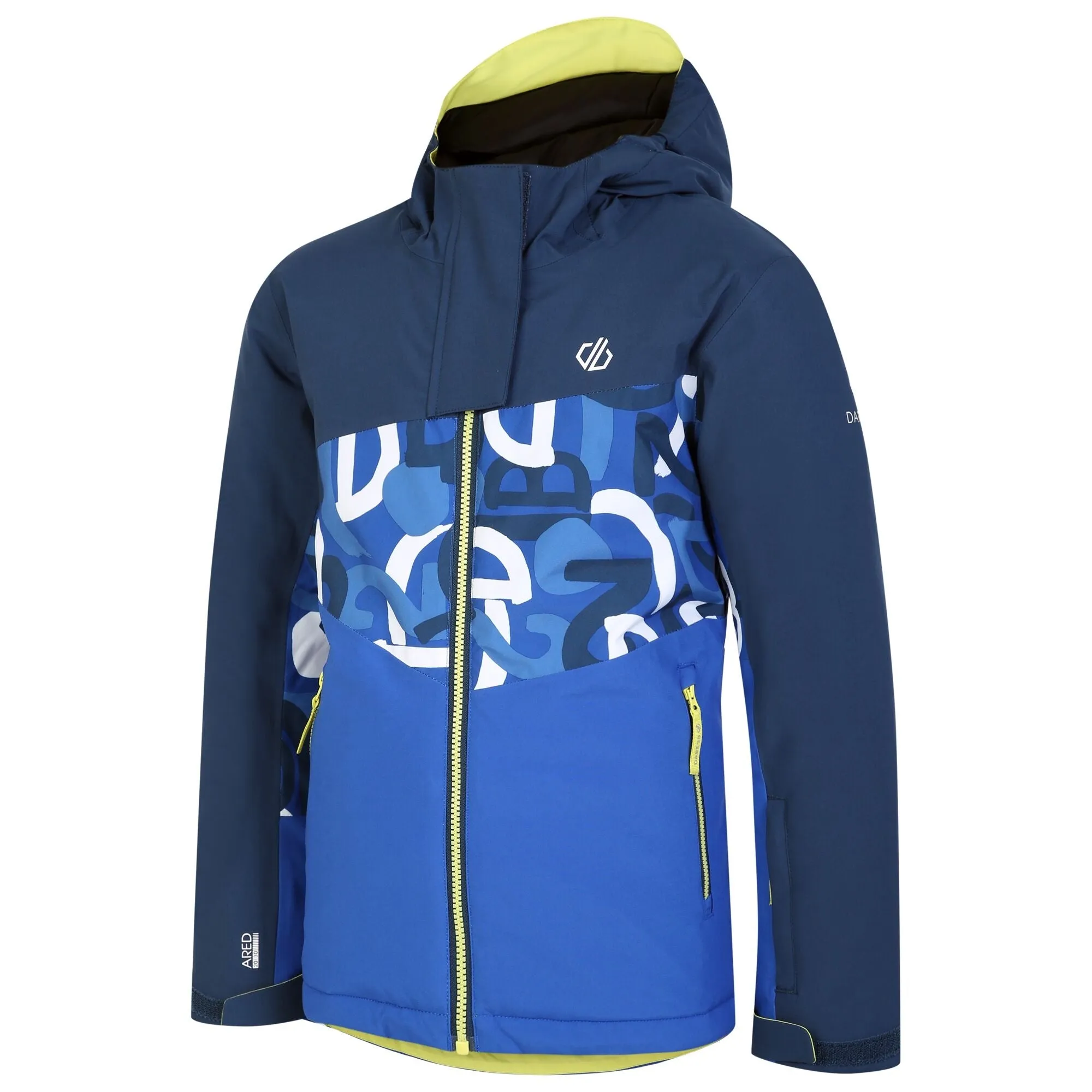 Dare2B Kids' Humour II Ski Jacket | Blue Graffiti Print