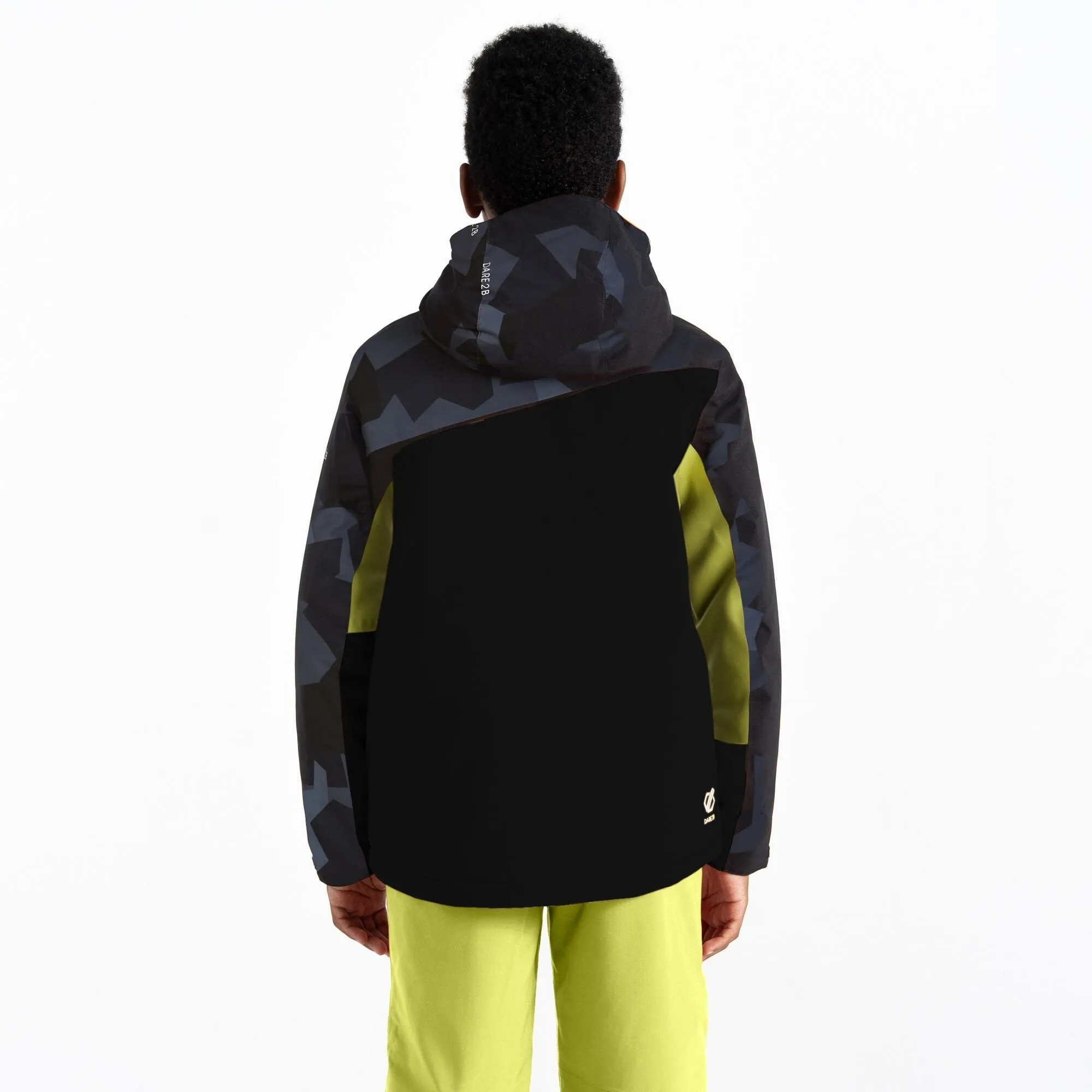 Dare2B Kids' Humour II Ski Jacket | Yellow Black Camo