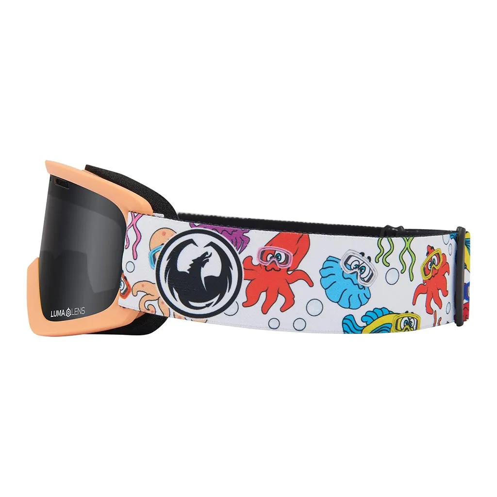 Dragon 2024 Lil D Goggle - Sea Friends/Dark Smoke