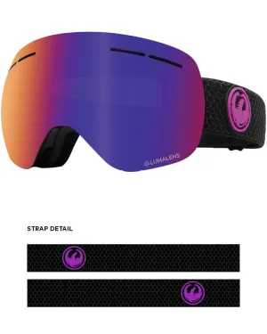 Dragon X1S Snow Goggles Split / Lumalens Purple Ion   Spare Lens