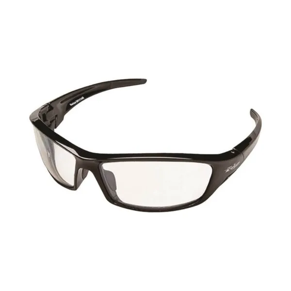 Edge SR111AR Non-Polarized Safety Glasses, Unisex, Polycarbonate Lens, Full Frame, Nylon Frame, Black Frame