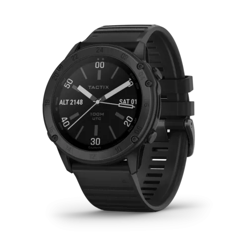 Garmin tactix Delta Sapphire Edition Premium Tactical GPS Black Watch with Silicone Band (010-02357-00)