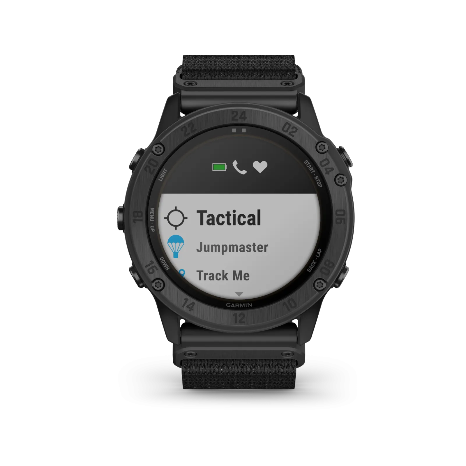 Garmin Tactix Delta - Solar Edition Solar-powered Tactical GPS Watch with Nylon Band (010-02357-10)