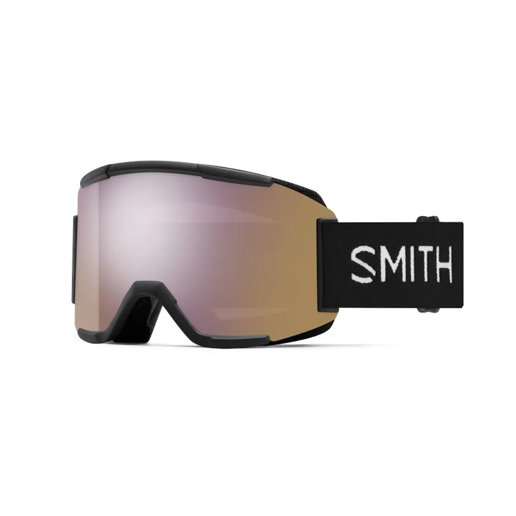 Goggles Smith Squad Black - ChromaPop Everyday Rose Gold Mirror