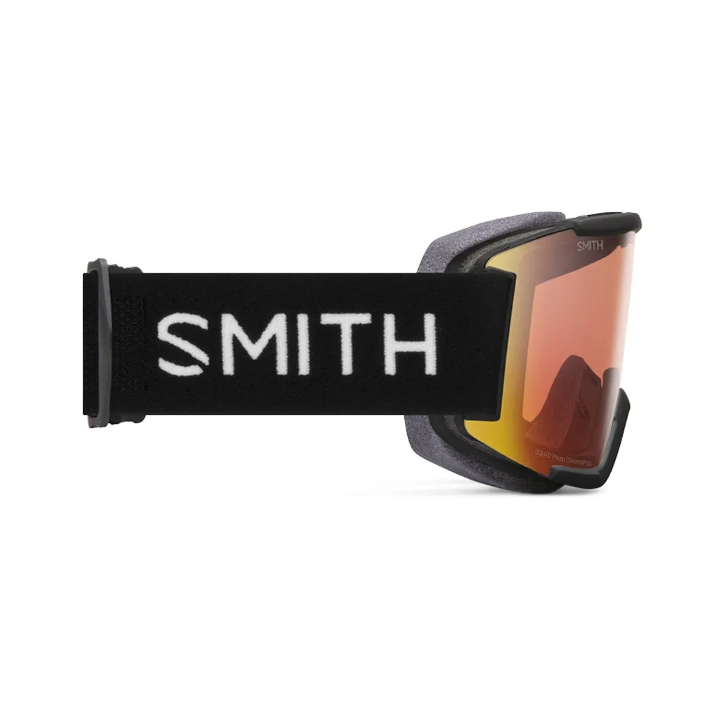 Goggles Smith Squad Black - ChromaPop Pro Photochromic Red Mirror