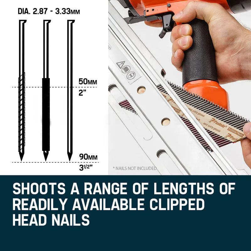 Heavy-Duty Angled Framing Nail Gun 50-90mm | Unimac CB500