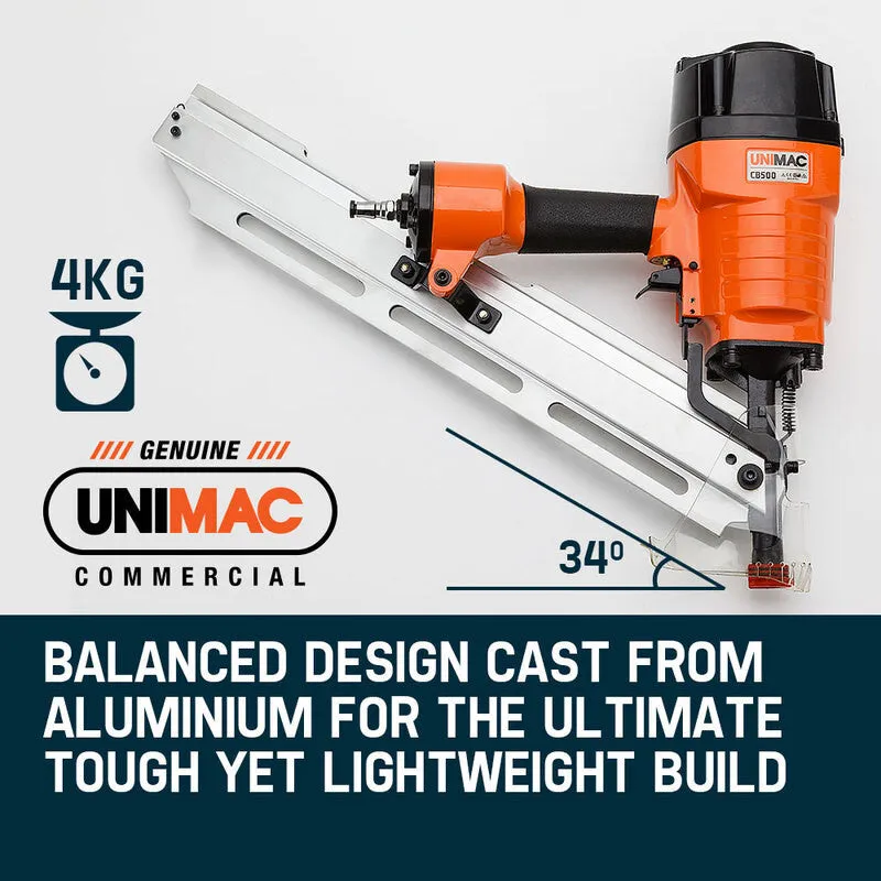 Heavy-Duty Angled Framing Nail Gun 50-90mm | Unimac CB500