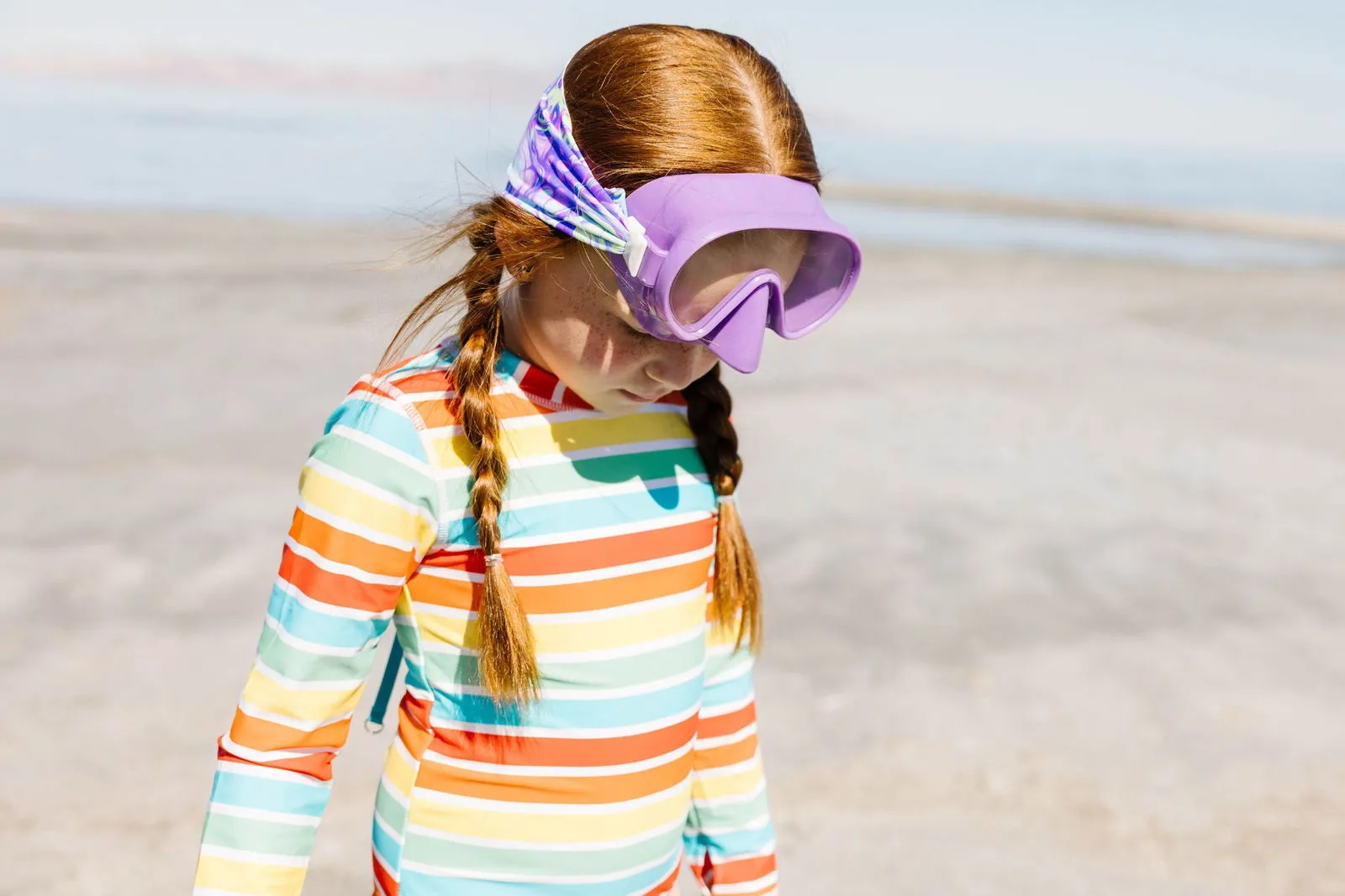 Pastel Swirl Swim Mask