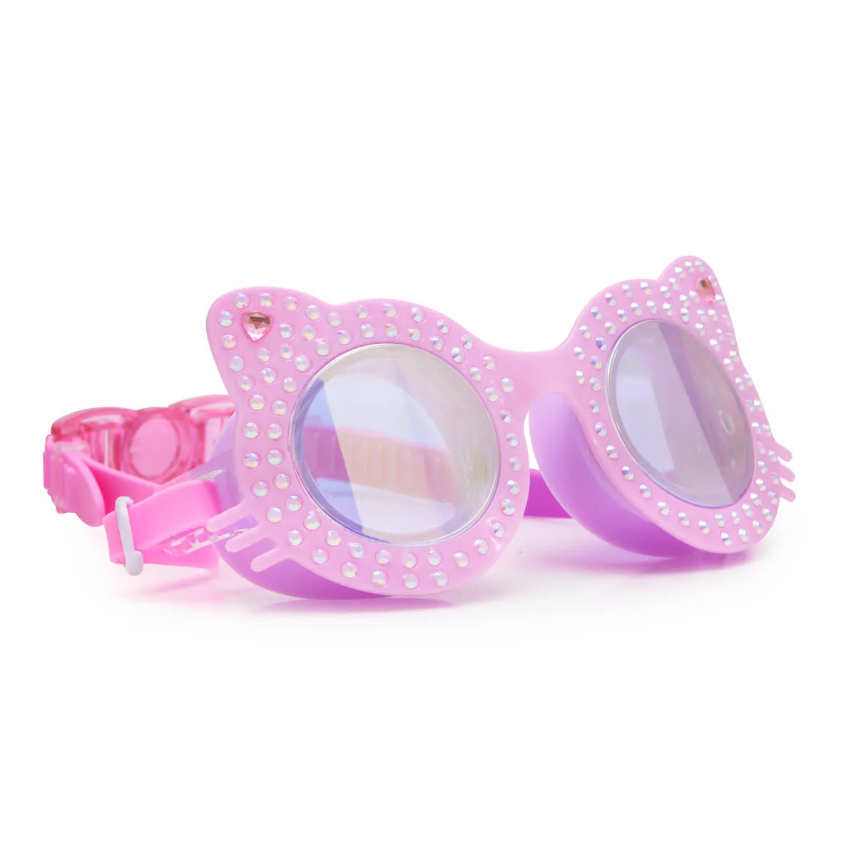 Paw Print Pink Kitten Kids' Swim Goggles