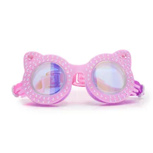 Paw Print Pink Kitten Kids' Swim Goggles