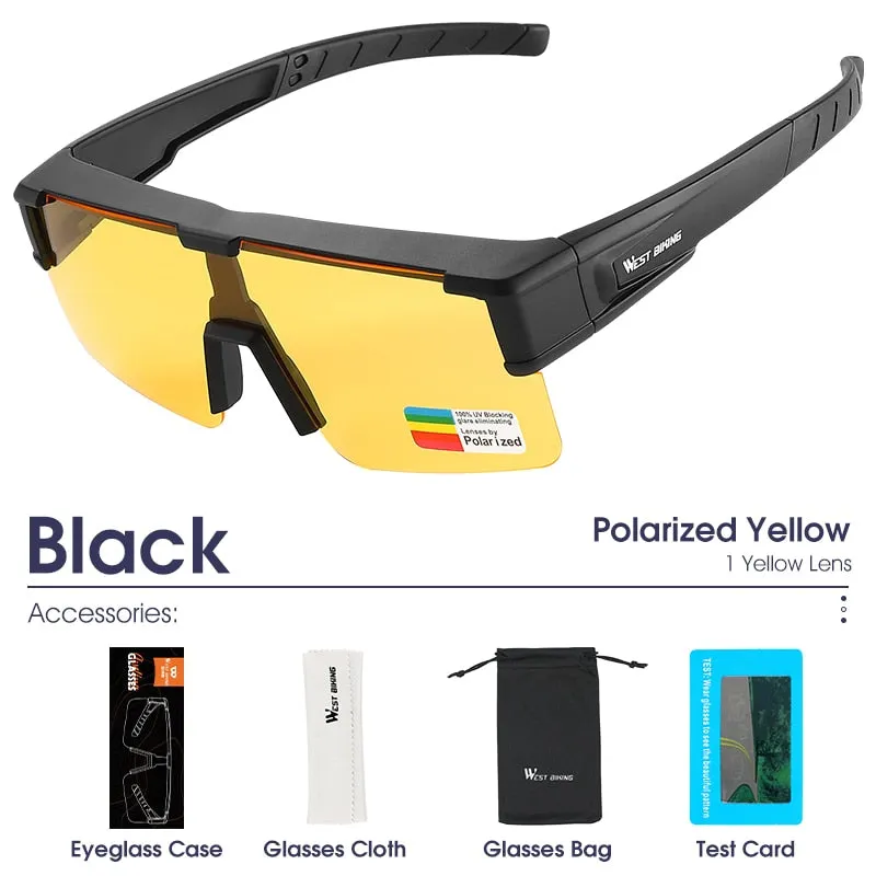 Polarized Myopic Driving Sunglasses Unisex Photochromic Cycling Glasses Combined Eyewear UV400 Fishing Bike Goggles