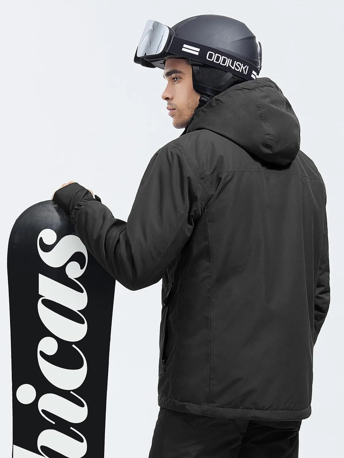 "Stay Warm and Dry in Style with the Ultimate Protection: Men's Waterproof Ski Snow Jacket!"