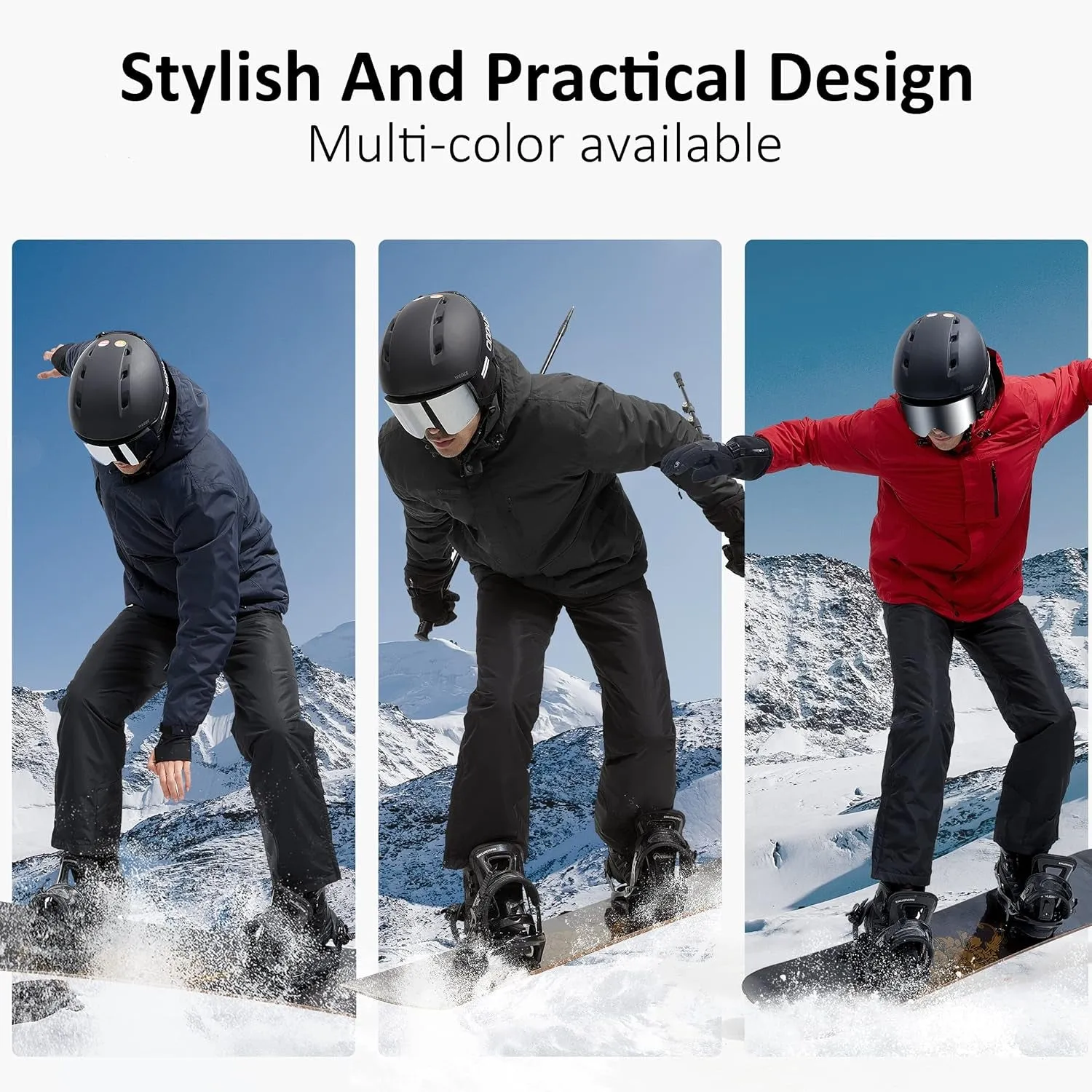 "Stay Warm and Dry in Style with the Ultimate Protection: Men's Waterproof Ski Snow Jacket!"