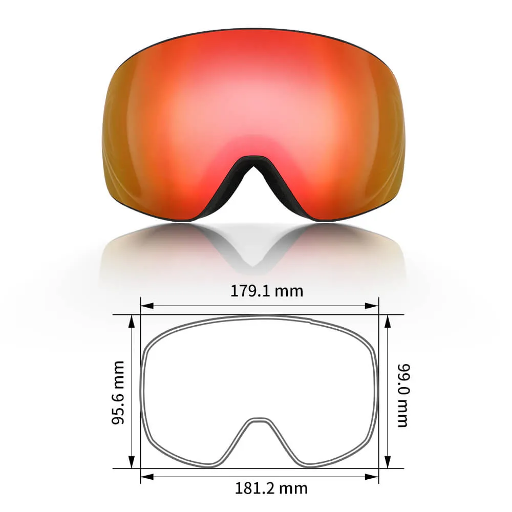 Savior Ski Goggles Orange