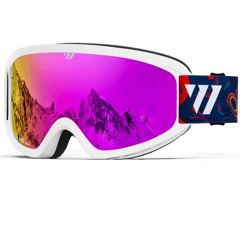 Ski Goggles with Anti-fog UV400 and Double Layers Lens - SF0565