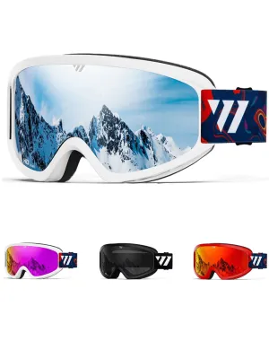 Ski Goggles with Anti-fog UV400 and Double Layers Lens - SF0565