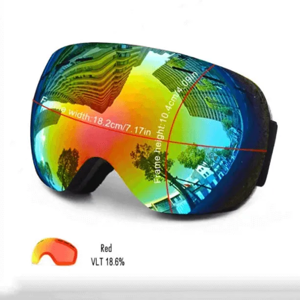 Sleek Ski Goggles Anti-Fog UV Protection - SF2224