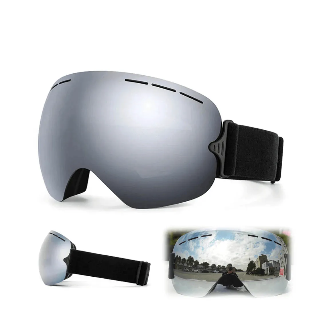 Sleek Ski Goggles Anti-Fog UV Protection - SF2224