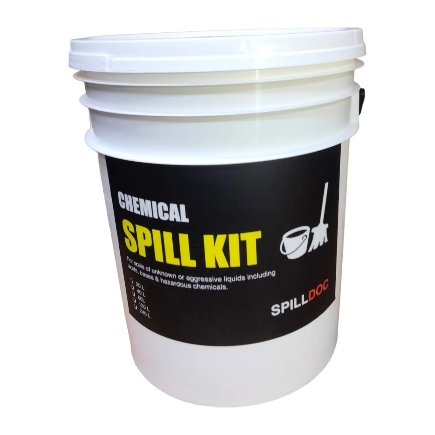 Spilldoc 20 Litre Chemical Spill Kit Bucket