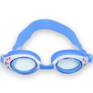 STRAUSS Swimming Goggles | Anti Fog & UV Protection | Swimming Goggles for Adults, Men and Women | Fully Adjustable Swimming Goggles With A Case Cover,(Blue/White)