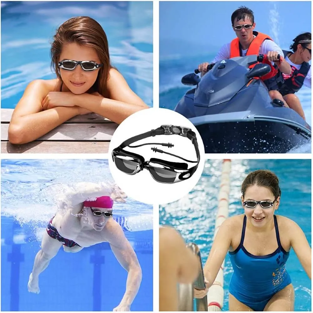 Swim Goggles No Leaking Anti Fog UV Protection Swimming Goggles for Women and Men