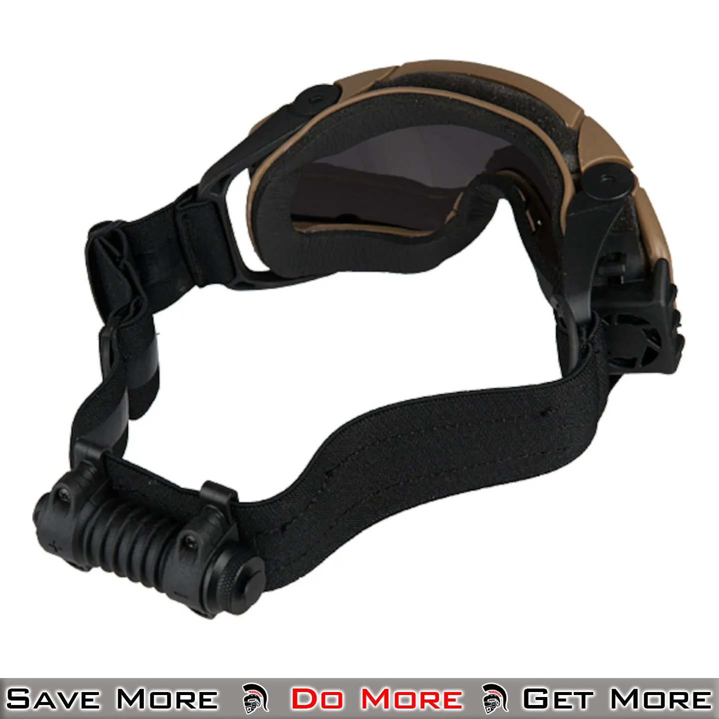 UK Arms Tactical Low Profile Ballistic Goggles W/ Fan - Tan Tactical Airsoft Safety Goggles for Eye Protection