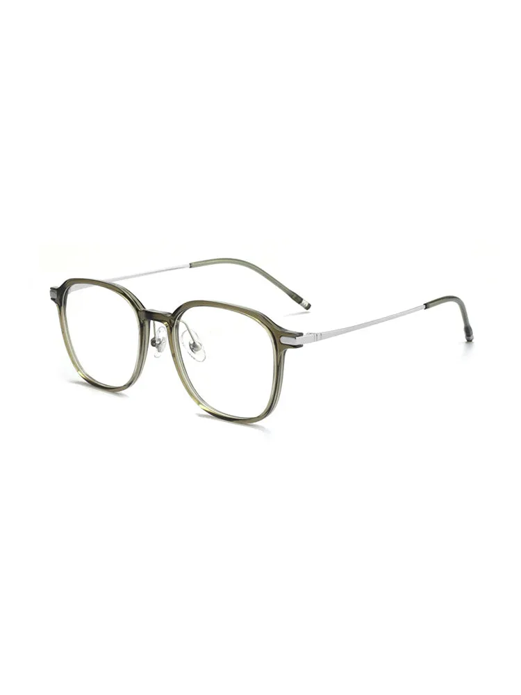 Women'S Titanium Square Myopic Glasses