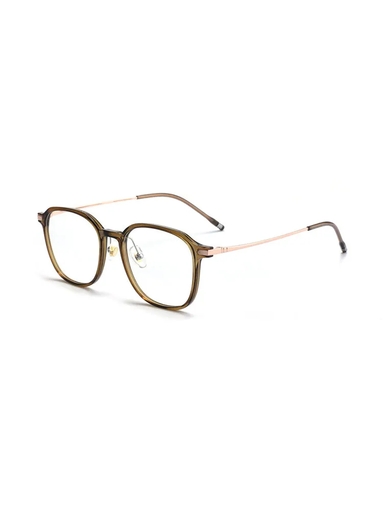 Women'S Titanium Square Myopic Glasses