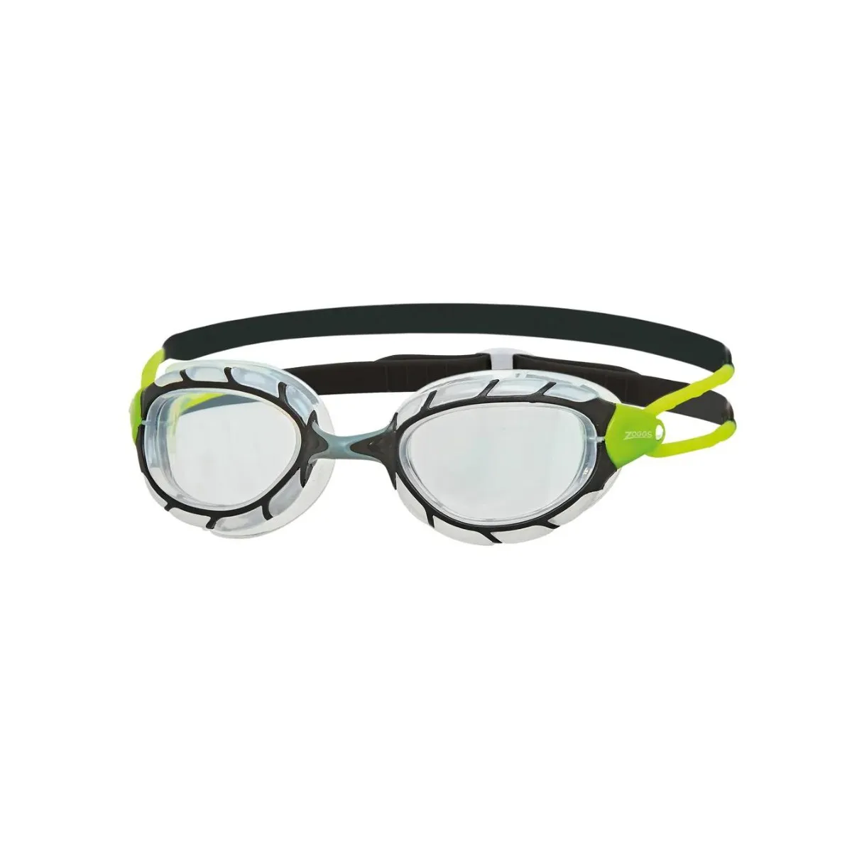 Zoggs Predator Black Green Swimming Goggles